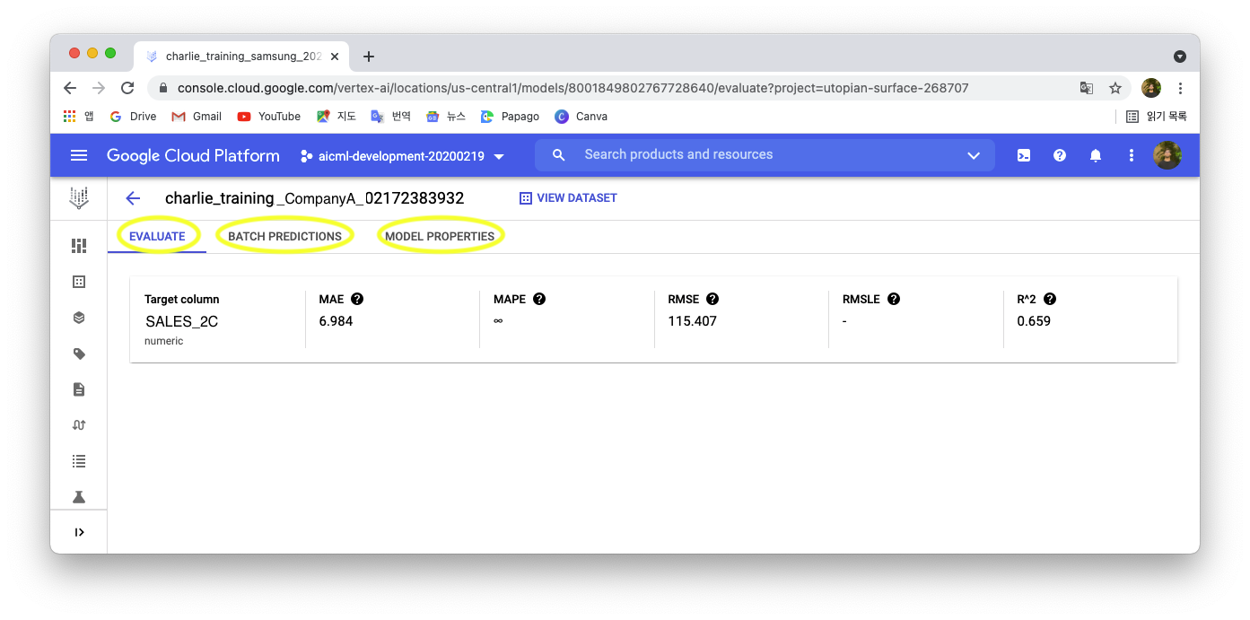 BATCH PREDICITON WINDOW